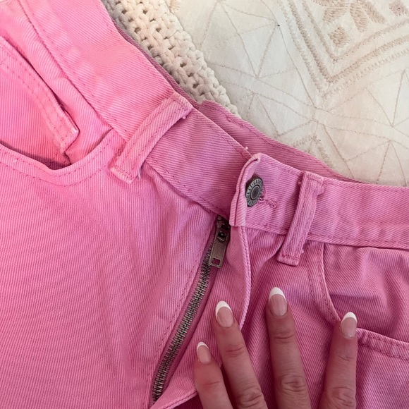 Pink Denim Shorts - Picture 4 of 4
